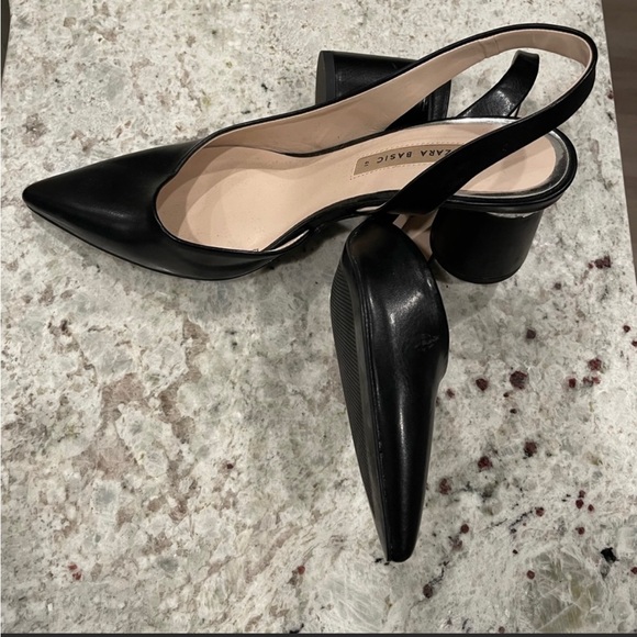 Zara point slingback heel. Size 10 leather. - Picture 4 of 4